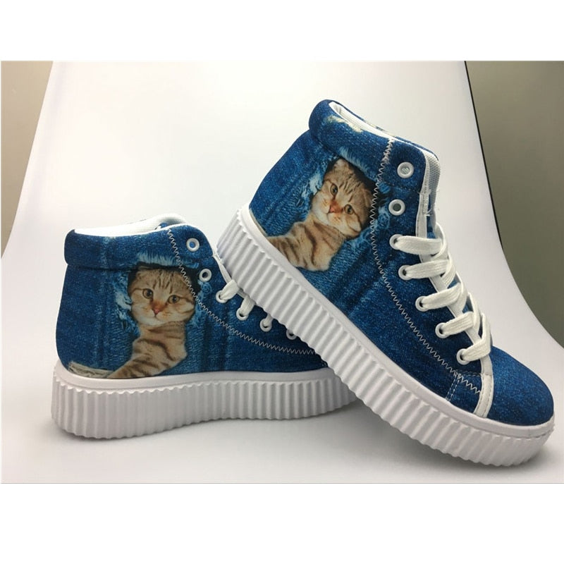 Custom Pictures Or Logo Classic High Top Platform Woman Height Increasing Flats Female Custom Pictures Or Logo Classic High Top Platform Woman Height Increasing Flats Female